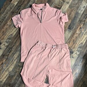 SHEIN Light Pink Casual Set